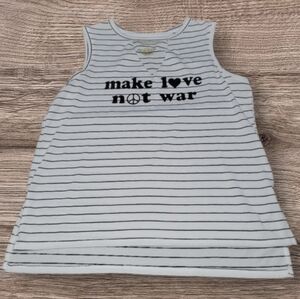 WOMEN'S MAKE LOVE NOT WAR TANK TOP